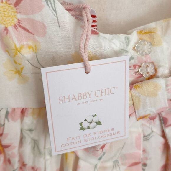 SHABBY Chic floral organic cotton‎ tiered sundress toddler size 4T new!!! - Picture 7 of 9